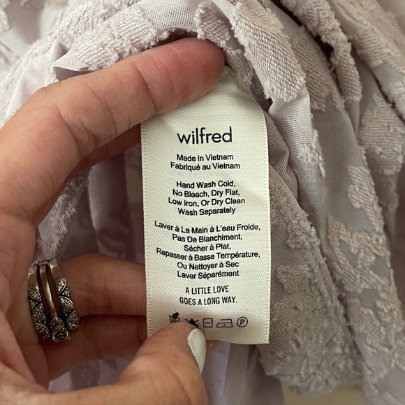 Aritzia Wilfred Tarascon Burnout T-Shirt Blush Pink - Picture 5 of 5